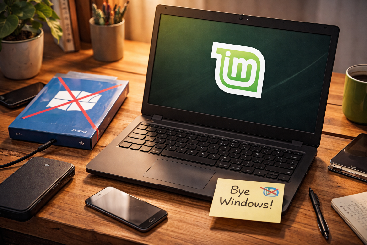 Reflexión personal sobre mi transición de Windows a Linux: recuperar el control del hardware, los datos y la forma de crear, lejos de la nube y las grandes plataformas.